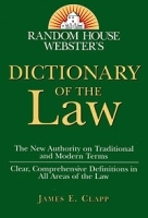 Random House Webster's Dictionary of the Law артикул 11829b.